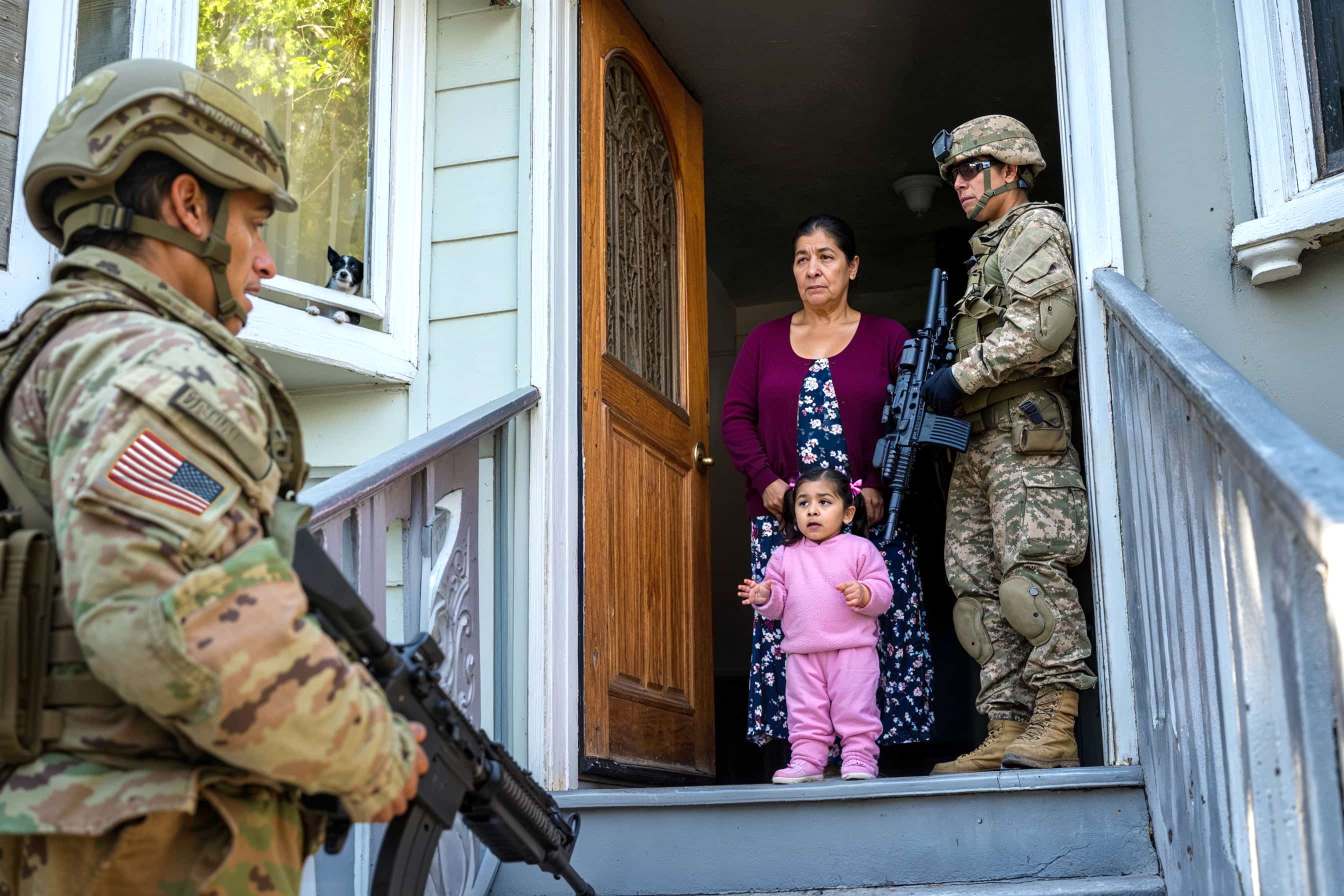 Soldiers confront grandmother and granddaughter at Mission District home